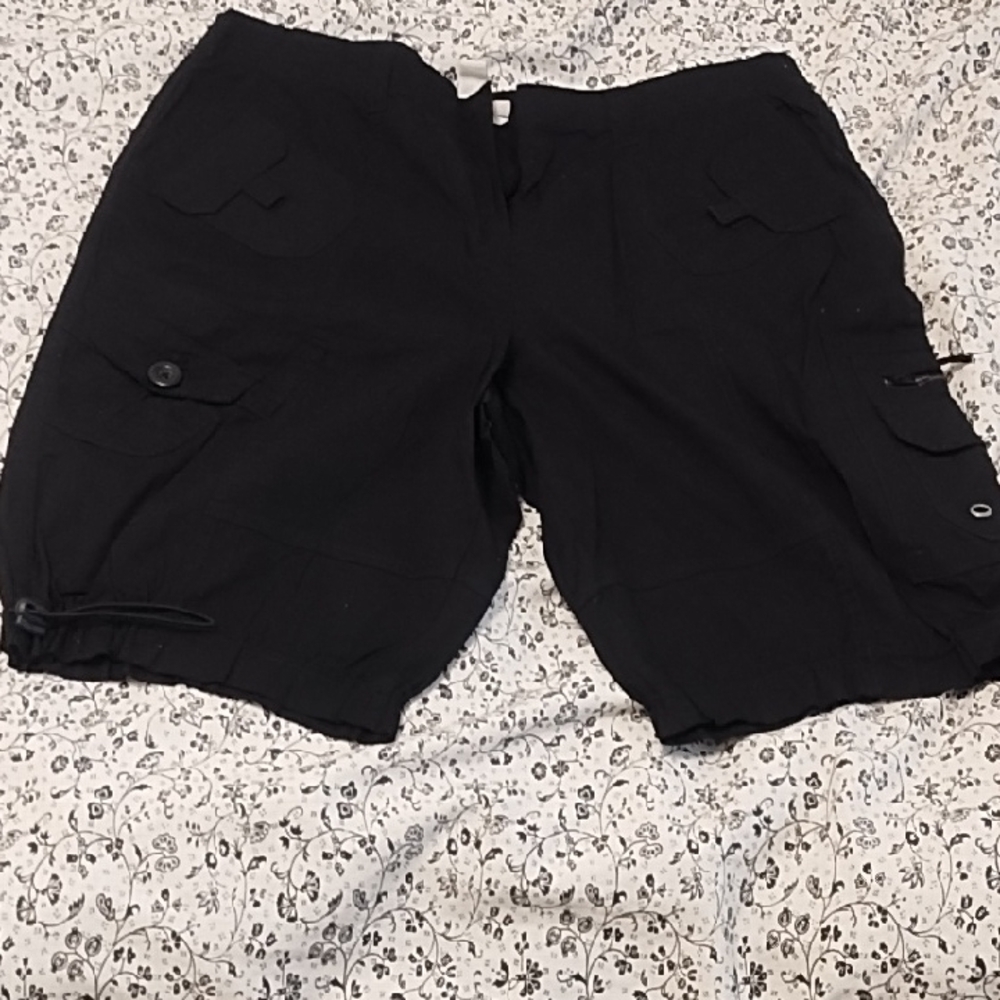 Style & Co. Women's Black Cargo Shorts